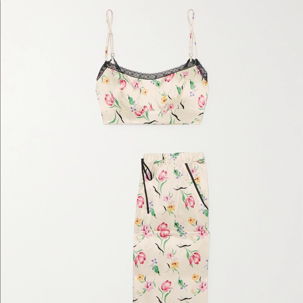 Noelle Petal Morgan Lane Silk Blend Pajama Set